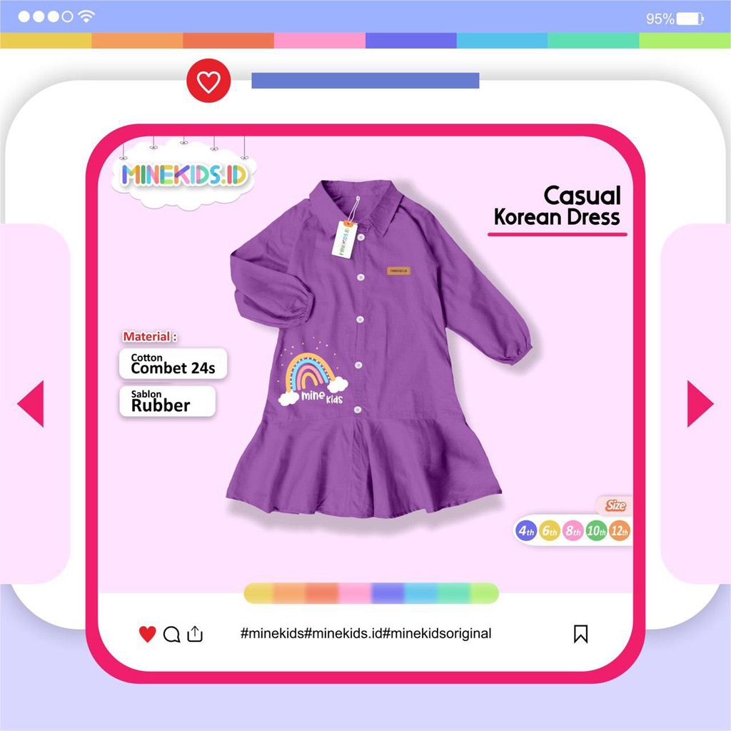 Sport Set &amp; Midi Korean Dress Minekids