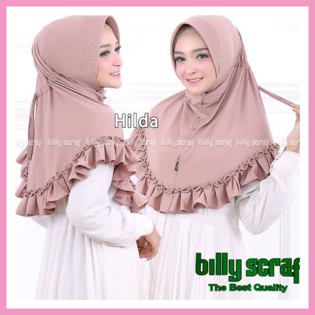 [ORI BILLY] HIJAB/BERGO HILDA ORI BY BILLY SCARF