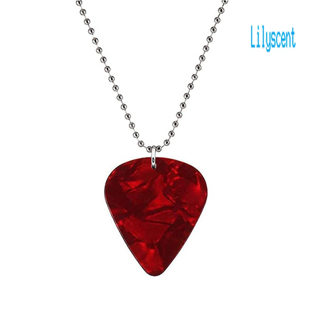 Kalung Liontin Pick Gitar Untuk Unisex
