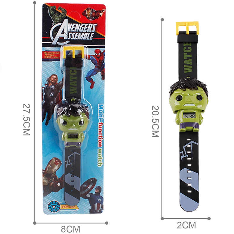 Super Hero Watch Avengers Cartoon Captain America Spiderman Electronic Watch