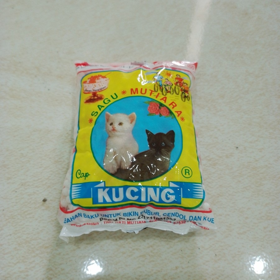 

Sagu Mutiara cap KUCING - 100 gram