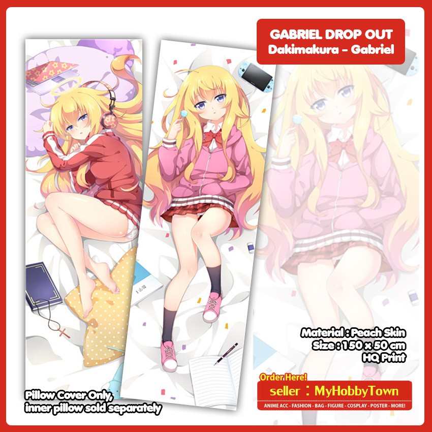 Sarung Bantal Anime Dakimakura Gabriel Drop Out : Gabriel