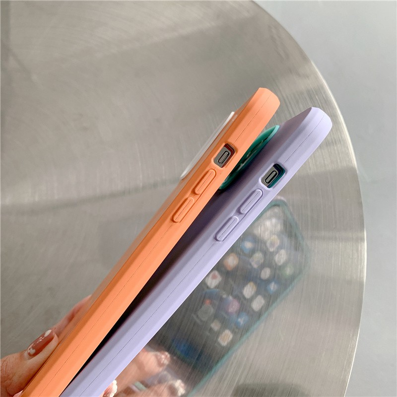 Soft Case Hp Warna-Warni Tahan Goncangan Untuk Iphone 13 / 11 / 12pro Max / 7 / 8plus / X / Xs Max / Xr / Se 2020