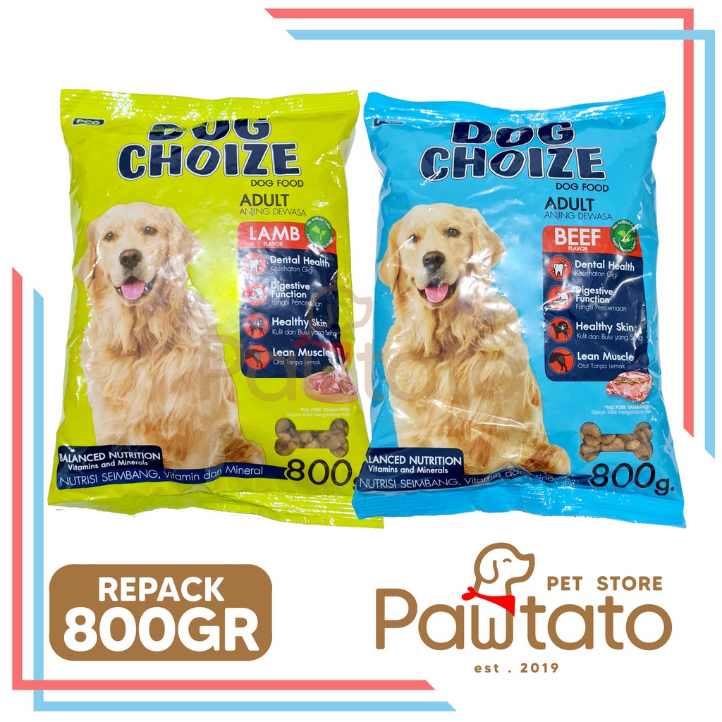 Jual Makanan Anjing Dog Choize Beef Kemasan 800gr Freshpack Pelet Kering Dry Dog Food Large Breed Golden Retriever Indonesia Shopee Indonesia