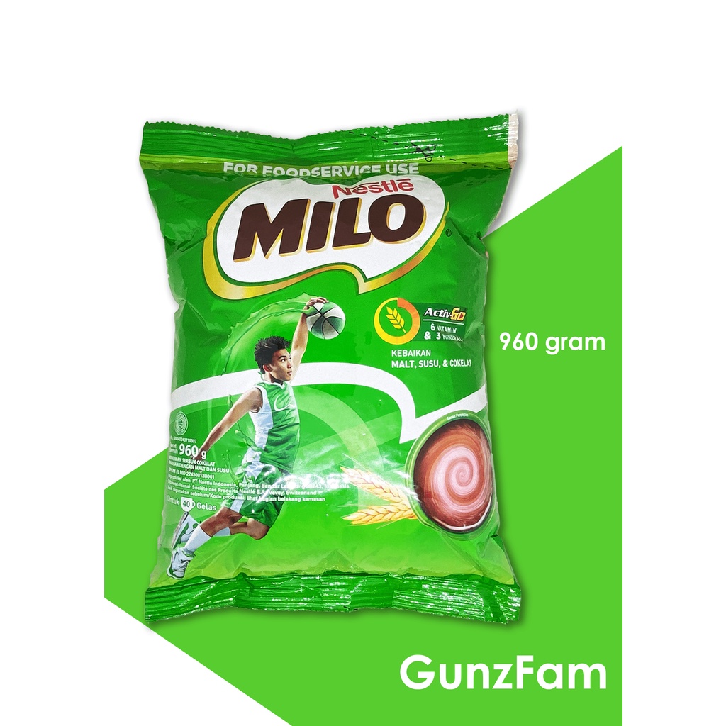 

Milo Complete Mix Profesional 960gr by Nestle Professional / Milo Activ Go 960gr / Milo Active Go 960gr Expired Terbaru