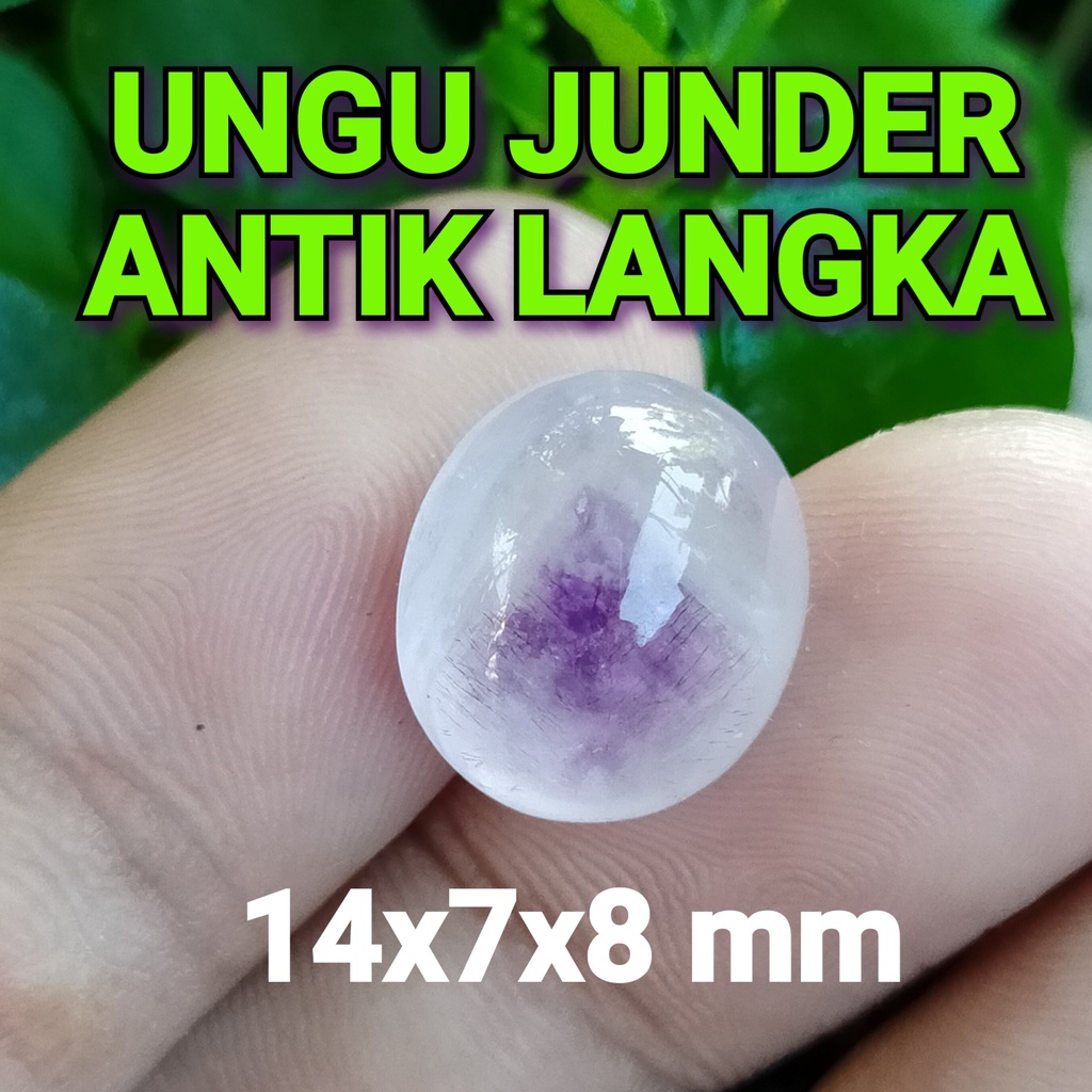 BATU KECUBUNG UNGU JUNDER ANTIK ASLI ALAM bkn cincin opal giok zamrud kalimaya bacan wulung