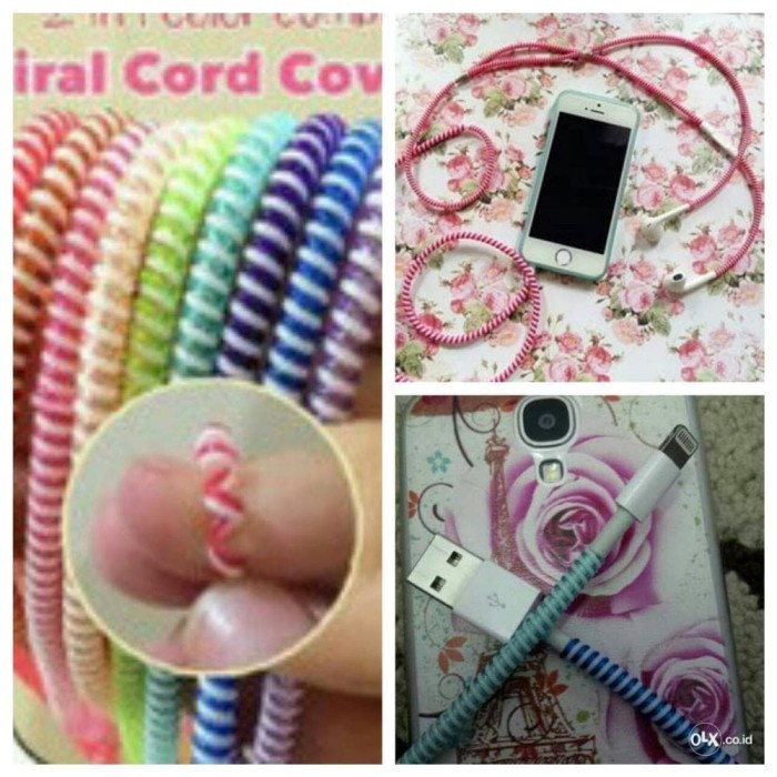 Pelindung Kabel Spiral 2 Warna