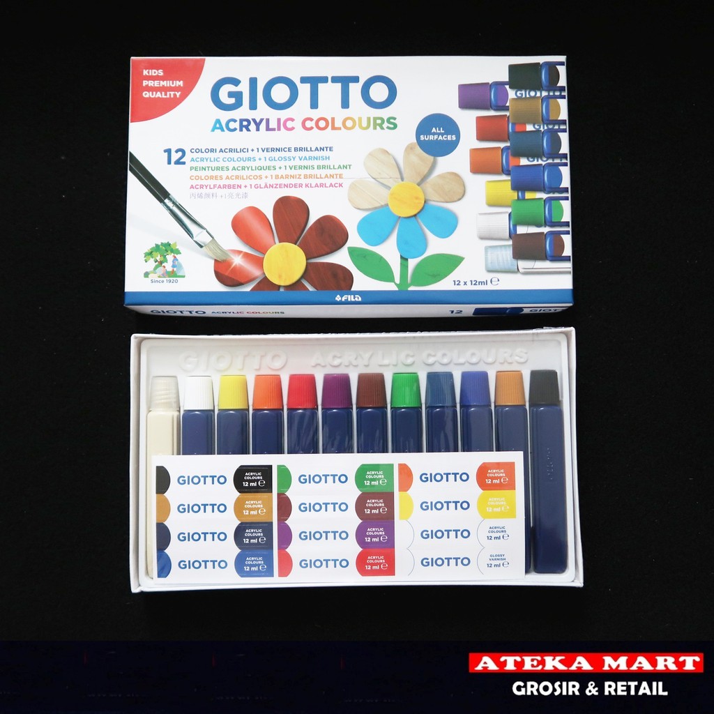 

GIOTTO 12 ACRYLIC 12ML / CAT AKRILIK