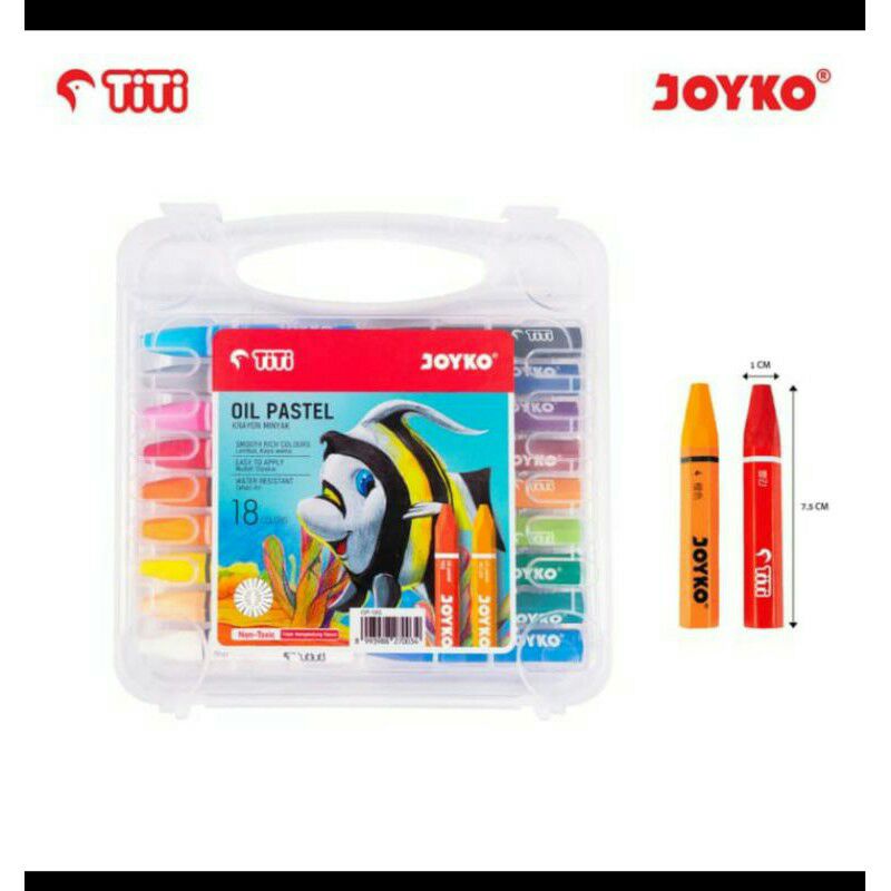 

Crayon Joyko Titi 18 Colour Oil Pastels