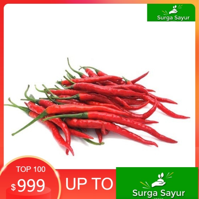 

SURGA SAYUR SEGAR Cabe / Cabai Merah Keriting 100 Gram