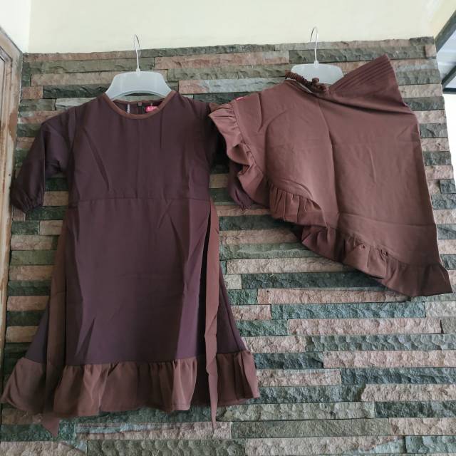 Gamis anak usia 2 th Set Banaat Anak 2 th Gamis Anak Perempuan