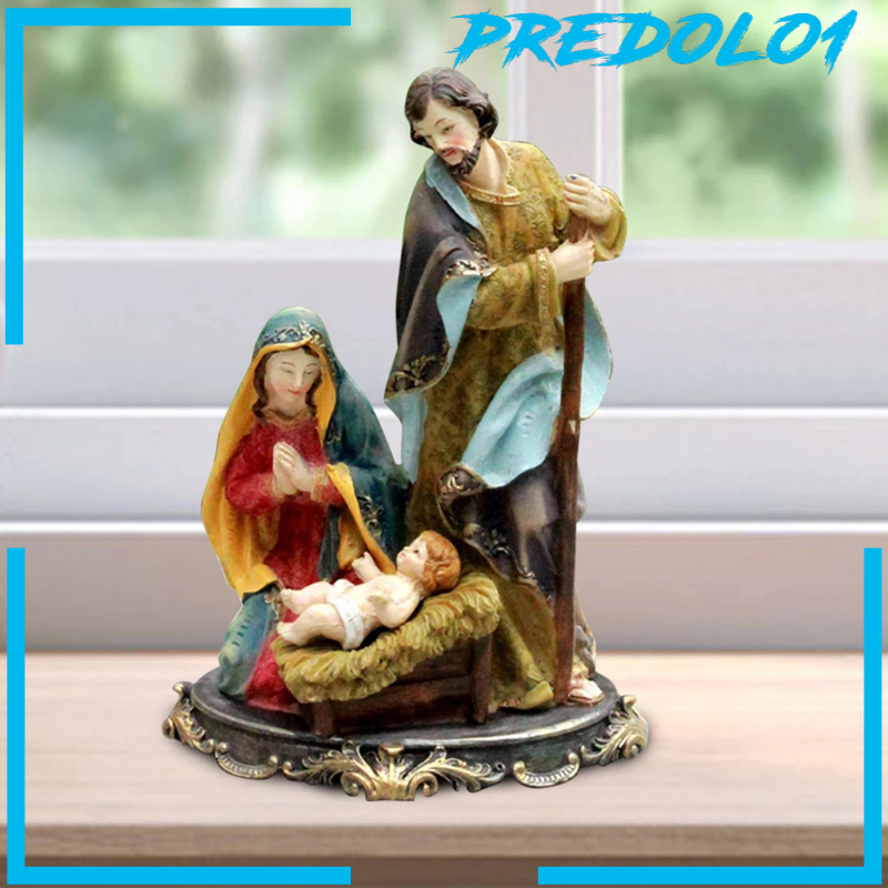 (Predolo1) Patung Bayi Yesus Bahan Resin Untuk Dekorasi