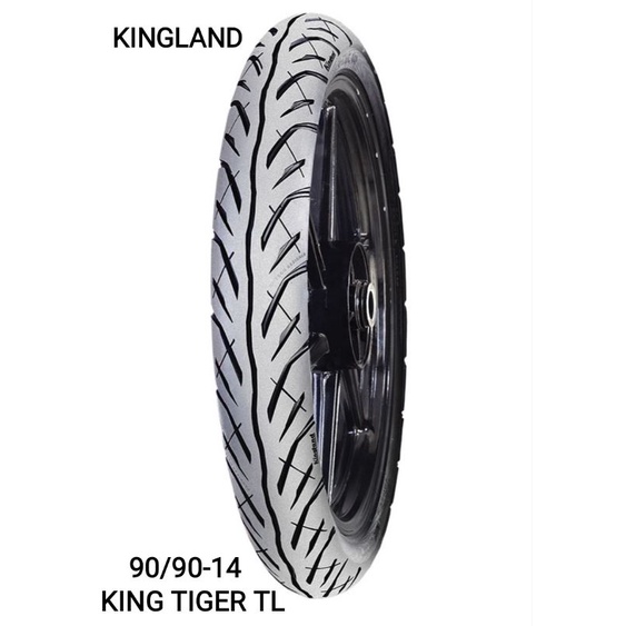 BAN LUAR KINGLAND 90/90-14 TUBLES KING TIGER TL BAN KINGLAND 90/90-14 KING TIGER TUBLES