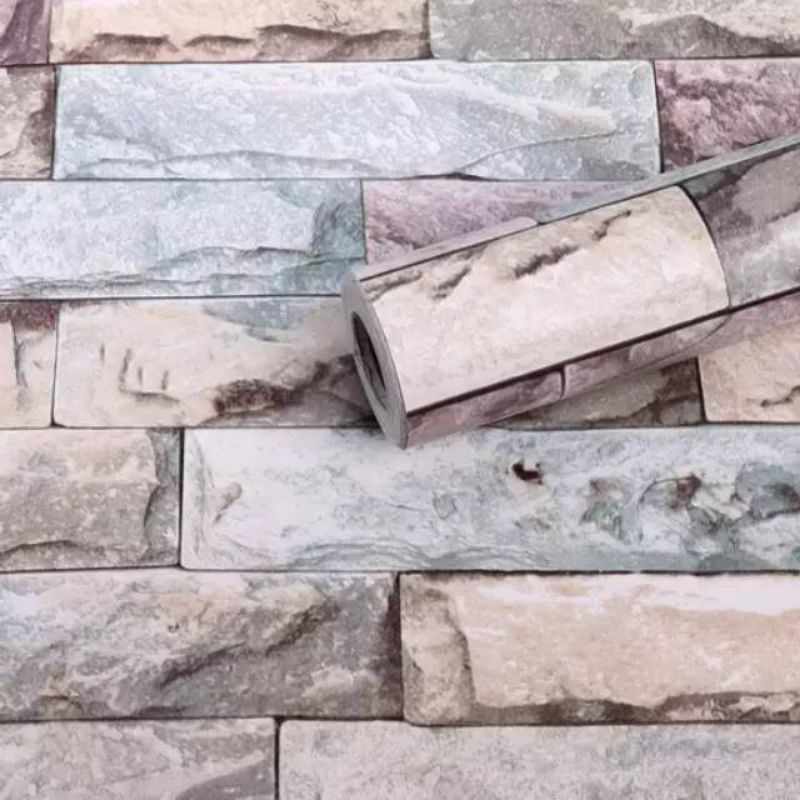 Wallpaper Dinding  Batu Alam 3D