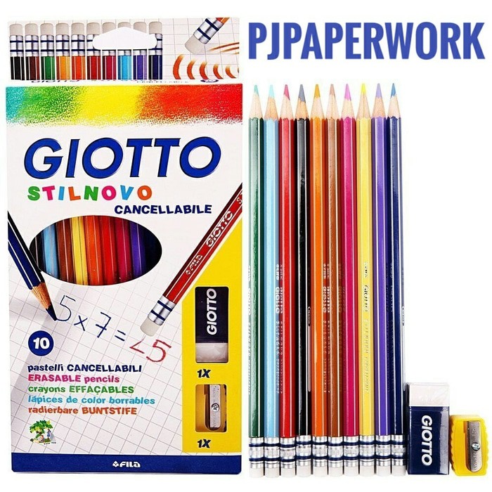 

Pensil warna dapat dihapus Erasable coloured pencil 10 GIOTTO STILNOVO