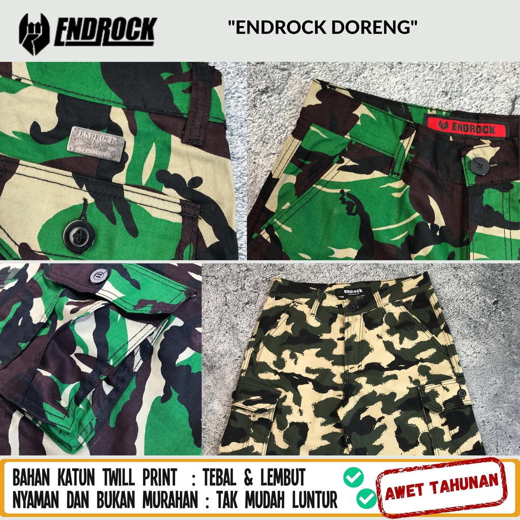 ORIGINAL Endrock Doreng celana pendek doreng | celana doreng