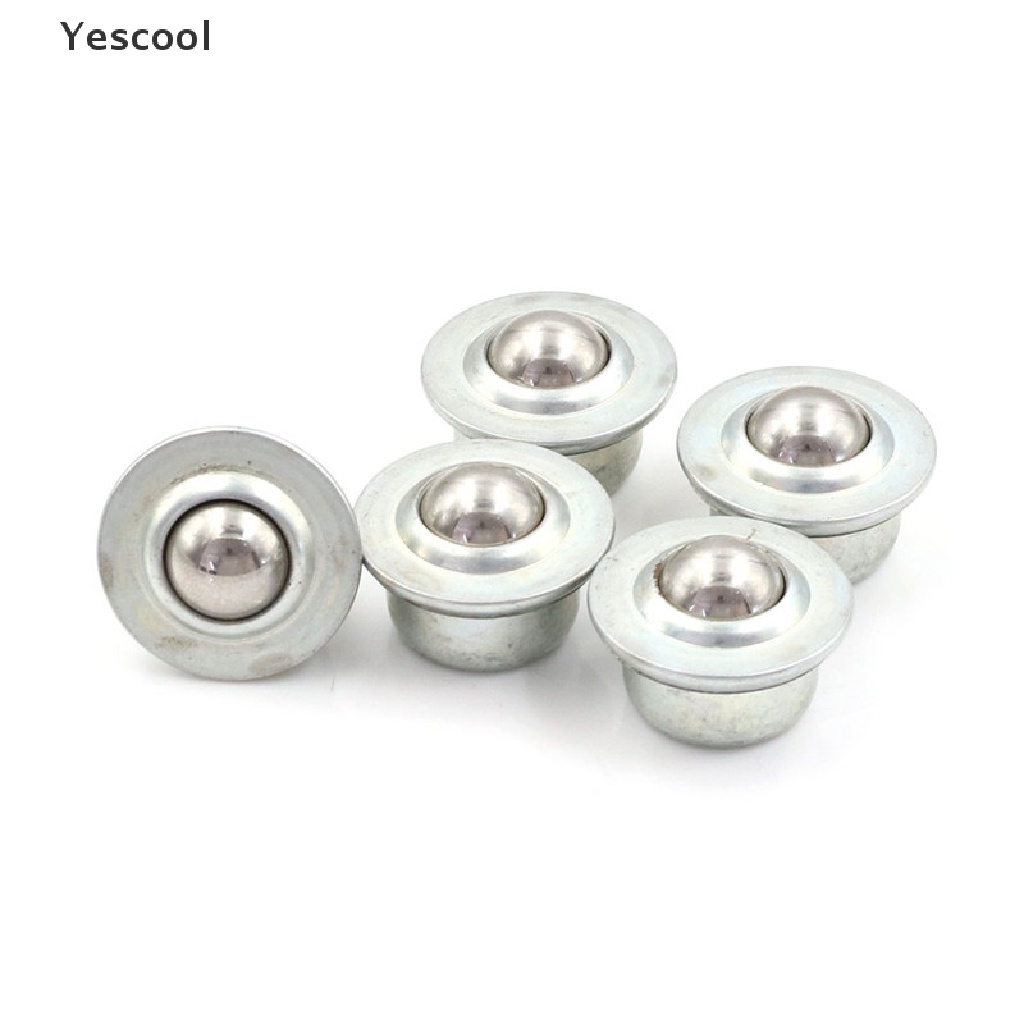 Yescool 5PCS CY-15H Ball Bearing Metal Transfer Unit Conveyor Roller Wheels Ukuran 32mm