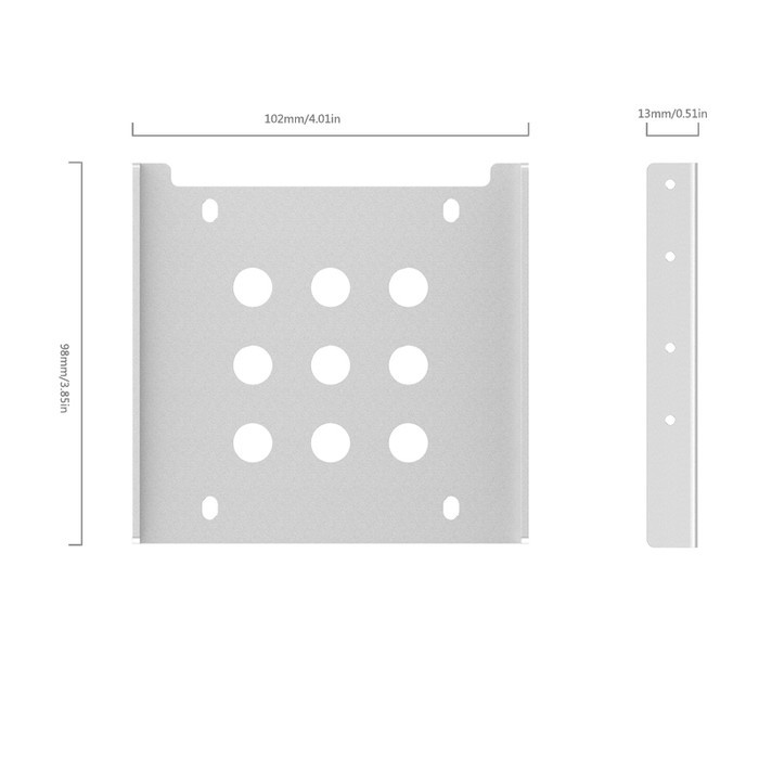 ORICO AC325-1S Aluminum 3.5in to 2.5in SSD HDD Bracket