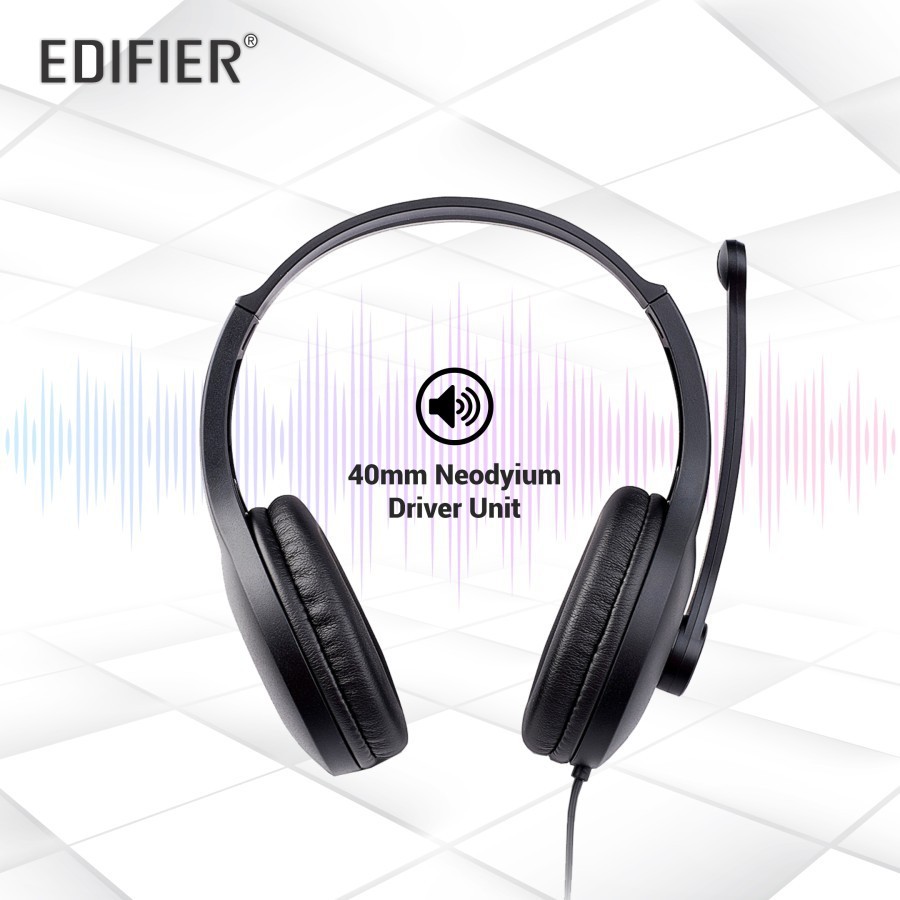 EDIFIER K800 Communicator &amp; Gaming Headphone - Hitam