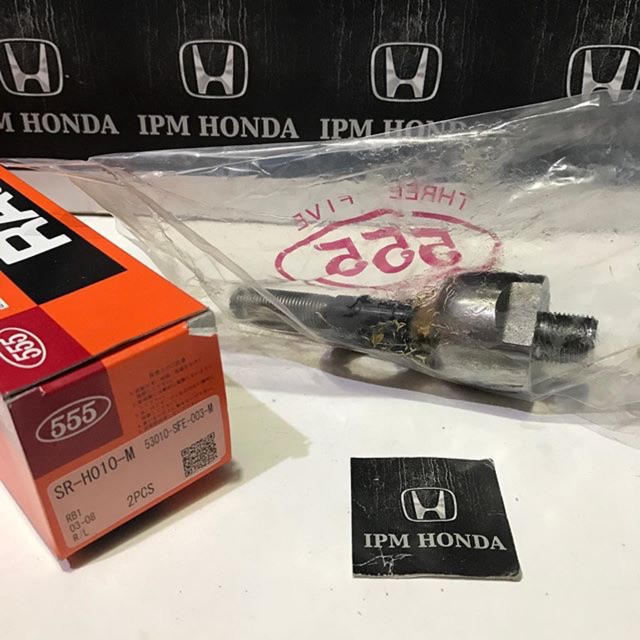 53010 SFE 555 Japan  SR-H010 Rack End Long Tie Rod Honda Odyssey RB1 RB3 2004 2005 2006 2007 2008 2009 2010 2011 2012