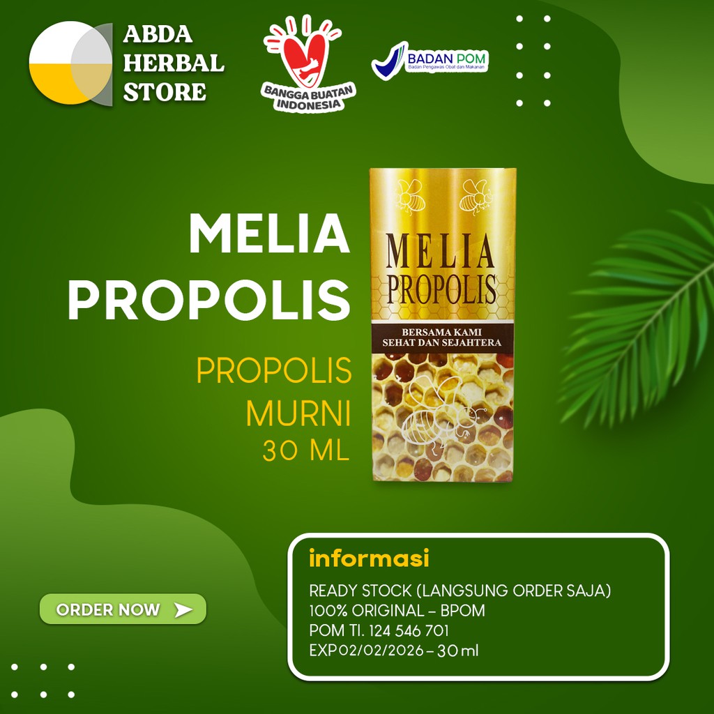 Melia Propolis | Melia Propolis 30ml Propolis Murni Original 100%