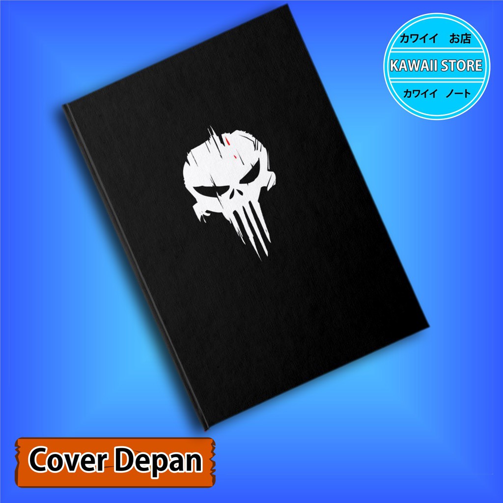 

Notebook / Pocket book Hard Cover Marvel PUNISHER LOGO uk A5 & A6 / Notes Book