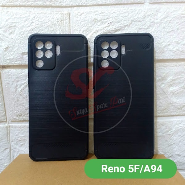 SOFTCASE OPPO RENO 5 - CASE IPAKY CARBON OPPO  RENO 5F  - SC