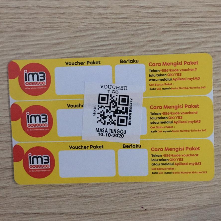 VOUCHER INDOSAT 3GB UNLIMITED