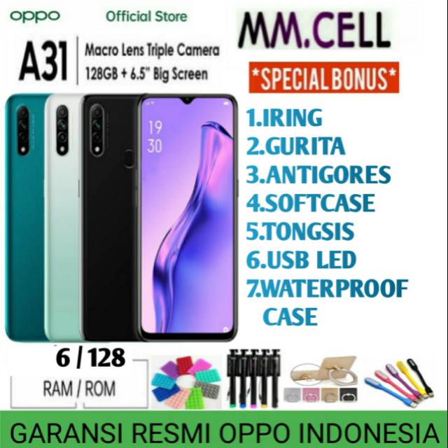 OPPO A31 RAM 6/128GB GARANSI RESMI OPPO INDONESIA