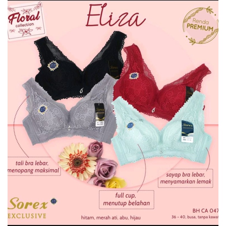 BH SOREX CA047, BH SOREX EKSKLUSIF, BH MEWAH ELEGAN,