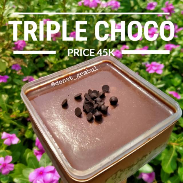 

Dessert box TRIPLE CHOCO