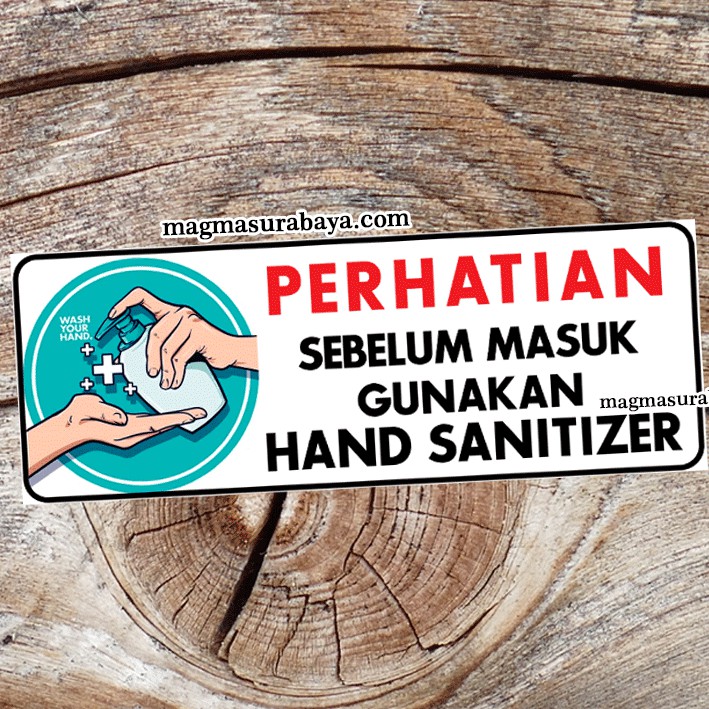 

Sticker Gunakan Handsanitizer