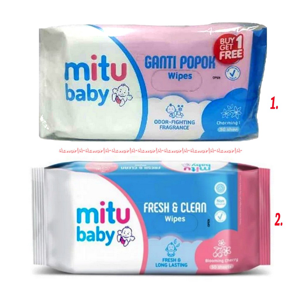 Mitu Baby  Tissue Changing diaper Wipes Promo Beli 1 Gratis 1