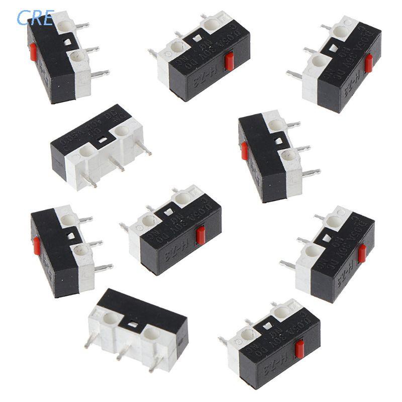 CRE  10PCs Button Switch Mouse Switch 3Pin Microswitch For RAZER Logitech G700 Mouse