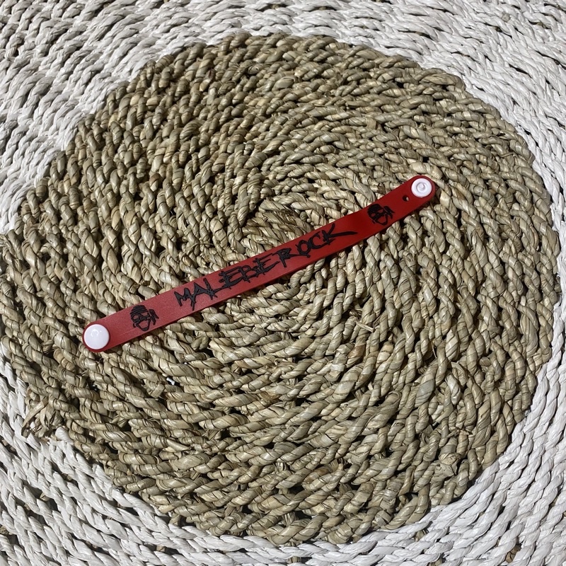 Gelang Karet Premium Malebe Rock Gelang Karet Unisex