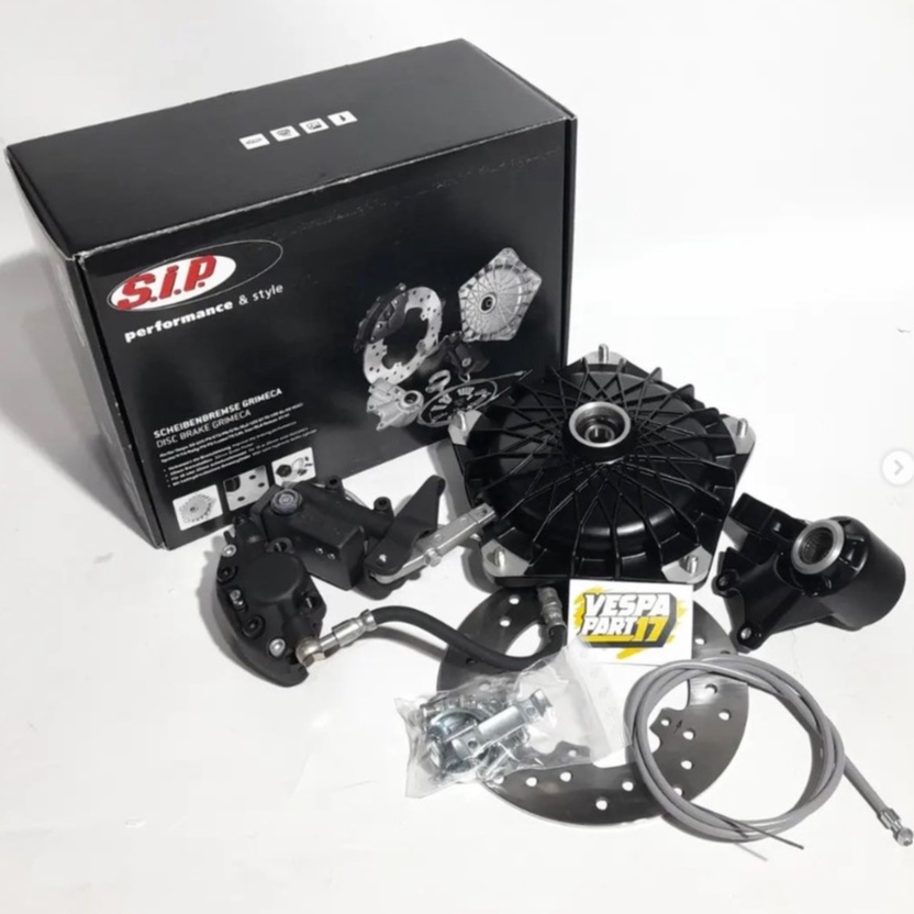 Cakram set depan vespa px excel SIP GRIMECCA full hitam