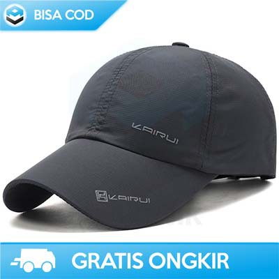 TOPI BASEBALL POLOS DISTRO PRIA WANITA BAHAN RAFEL KAIRUI MZ237 HITAM