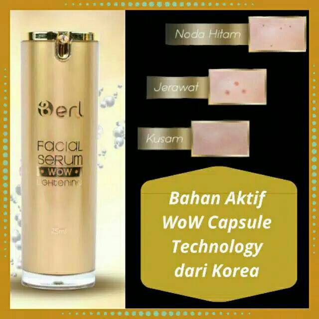 NEW B ERL WoW Lightening Facial Serum GOLD