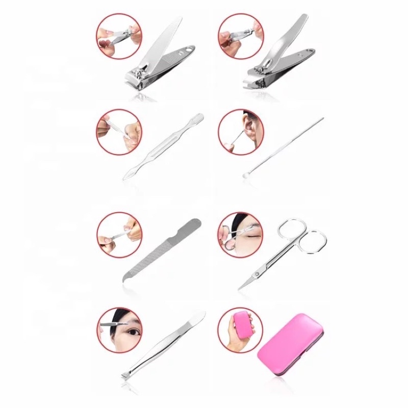 1 SET 7PCS Gunting Kuku Alat Pedicure Manicure Stainless Profesional