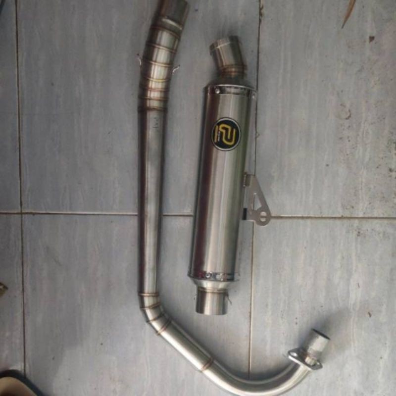 knalpot racing pekajaman kompetisi leher banding Tiger mp gl cb