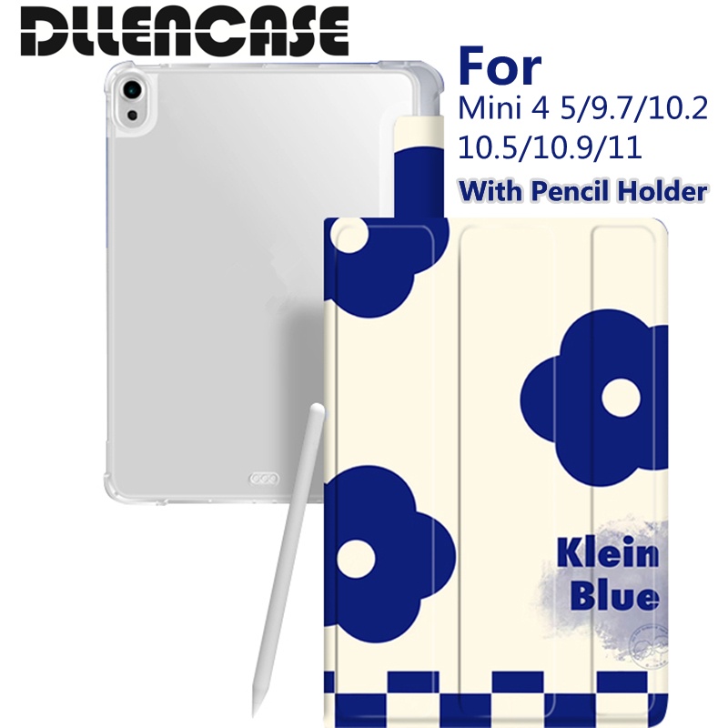 Dllencase Dengan Holder Pensil Untuk iPad Pro 11 2019 2020 10.2 7 / 8th Generation 2018 9.7 5 / 6th Mini 4 5 Air 4 10.5 10.9 A278