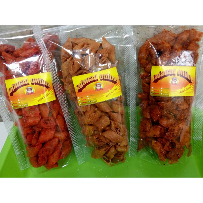 

CEMILAN KRIPIK KULIT LUMPIA RASA BALADO MURAH