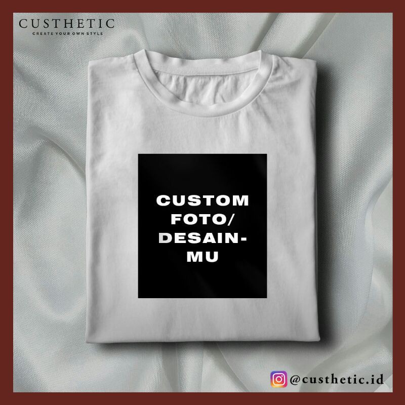 Kaos Premium Custom Foto/Gambar