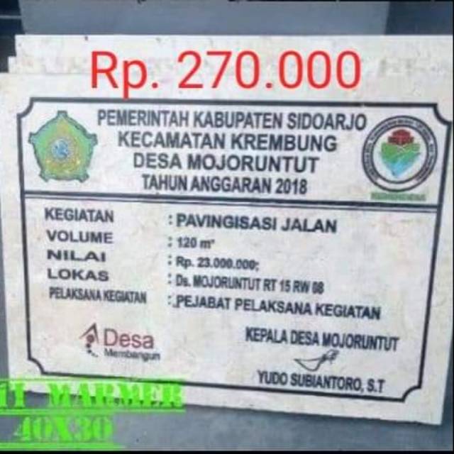 Prasasti peresmian