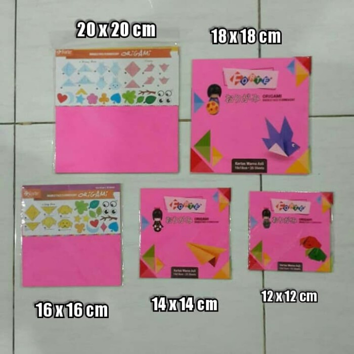

Senikertas- Kertas Lipat ( Origami ) Forte 20 X 20 Cm - 25 Lbr -Kertas-Seni.