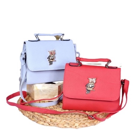 Tas selempang wanita - the owl - tas batam 431-1