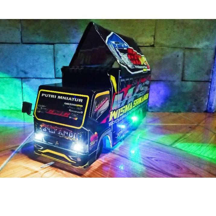 Terbagus.. Miniatur Truk Oleng Kayu Wisma Srikandi murah full oleng