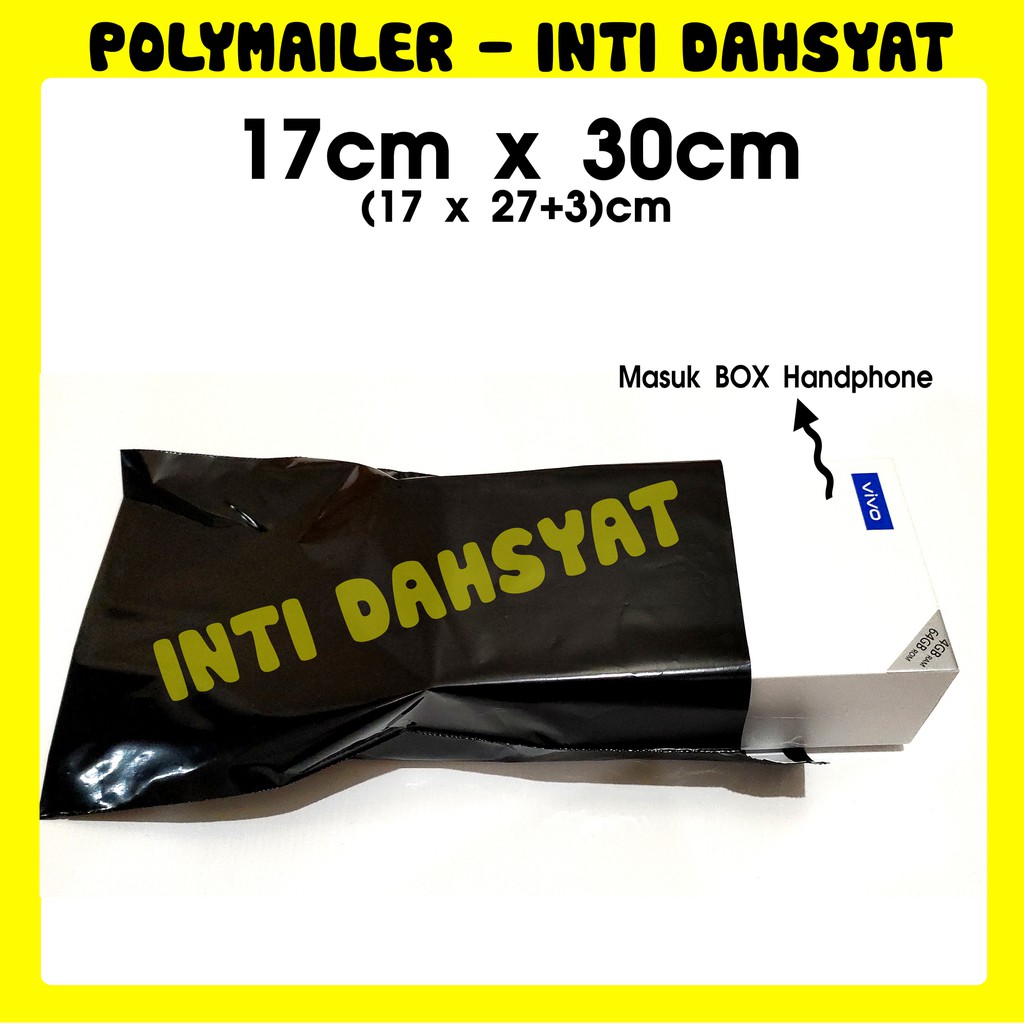 

POLYMAILER HITAM GLOSSY 17x30 Eceran Plastik Kemasan Polimailer Toko Online Shop TERMURAH di Shopee