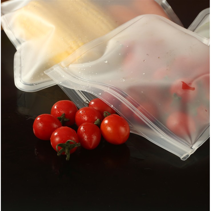 MARKAS88 Plastik Ziplock Makanan Plastik Kulkas Plastik Penyimpanan Kulkas Reusable Ziplock Plastic Bahan EVA Tebal