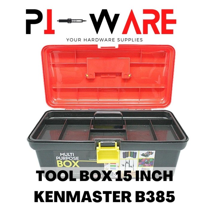 KENMASTER B385 Toolbox Tool Organizer Box Kotak Perkakas Serbaguna